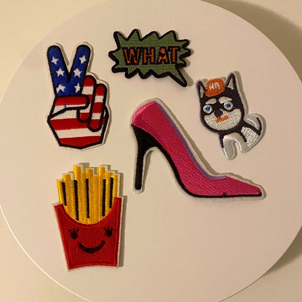 *Free Add on* Colorful Iron-On Patch Set